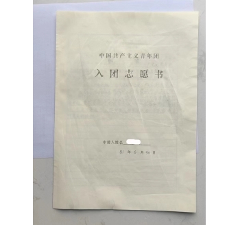 入團志愿書